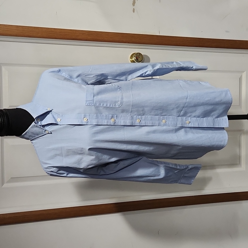 Men's Light Blue Dress Shirt with Pocket